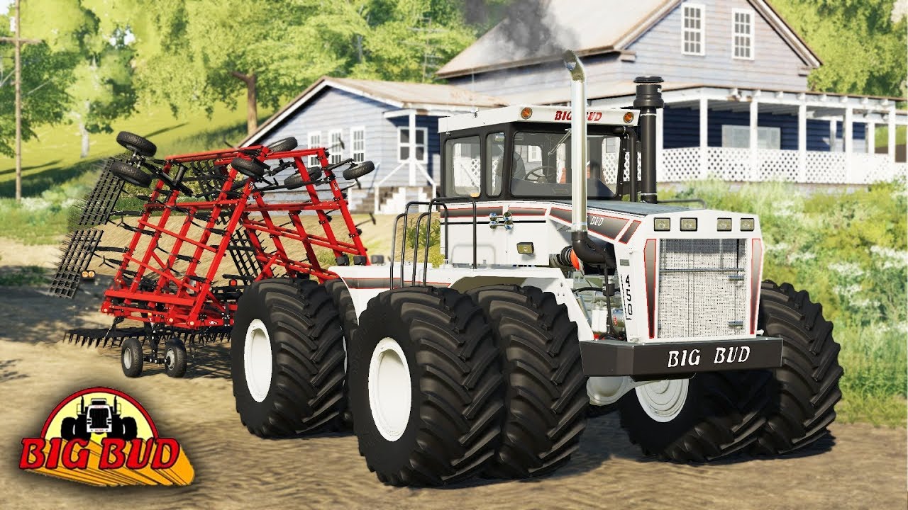 FS19- WELCOME HOME BUD! PULLING THE CULTIVATOR WITH THE 450K-T BIG BUD