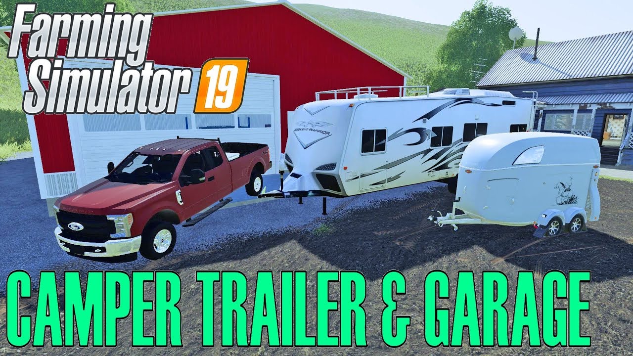 Farming Simulator 19 | New Garage & Camper | F250 | Homeowner Series | New Horses
