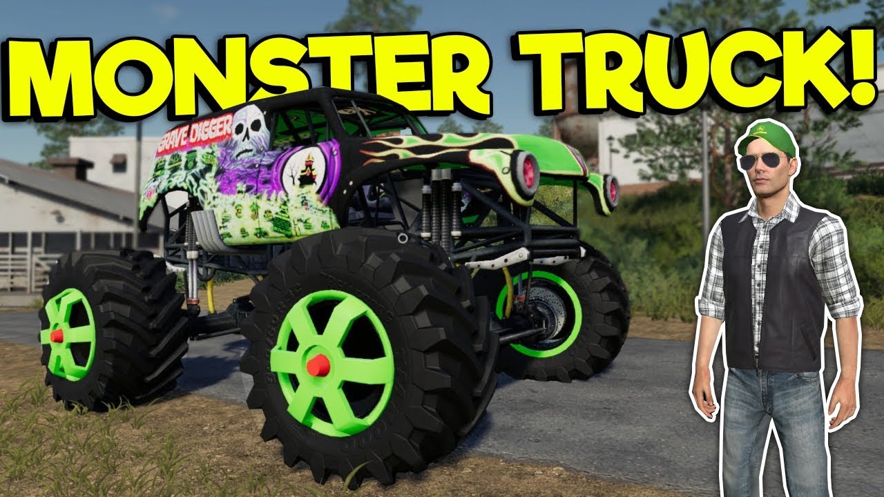 MONSTER TRUCK MOD RACE & POTATO FARM! - Farming Simulator 19 Gameplay - FS 19 Multiplayer