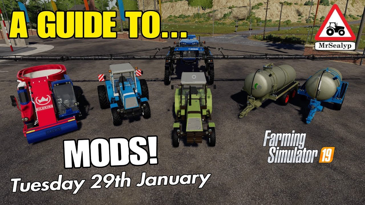 A Guide to... MODS! Tuesday 29th January. Farming Simulator 19, PS4, Assistance!