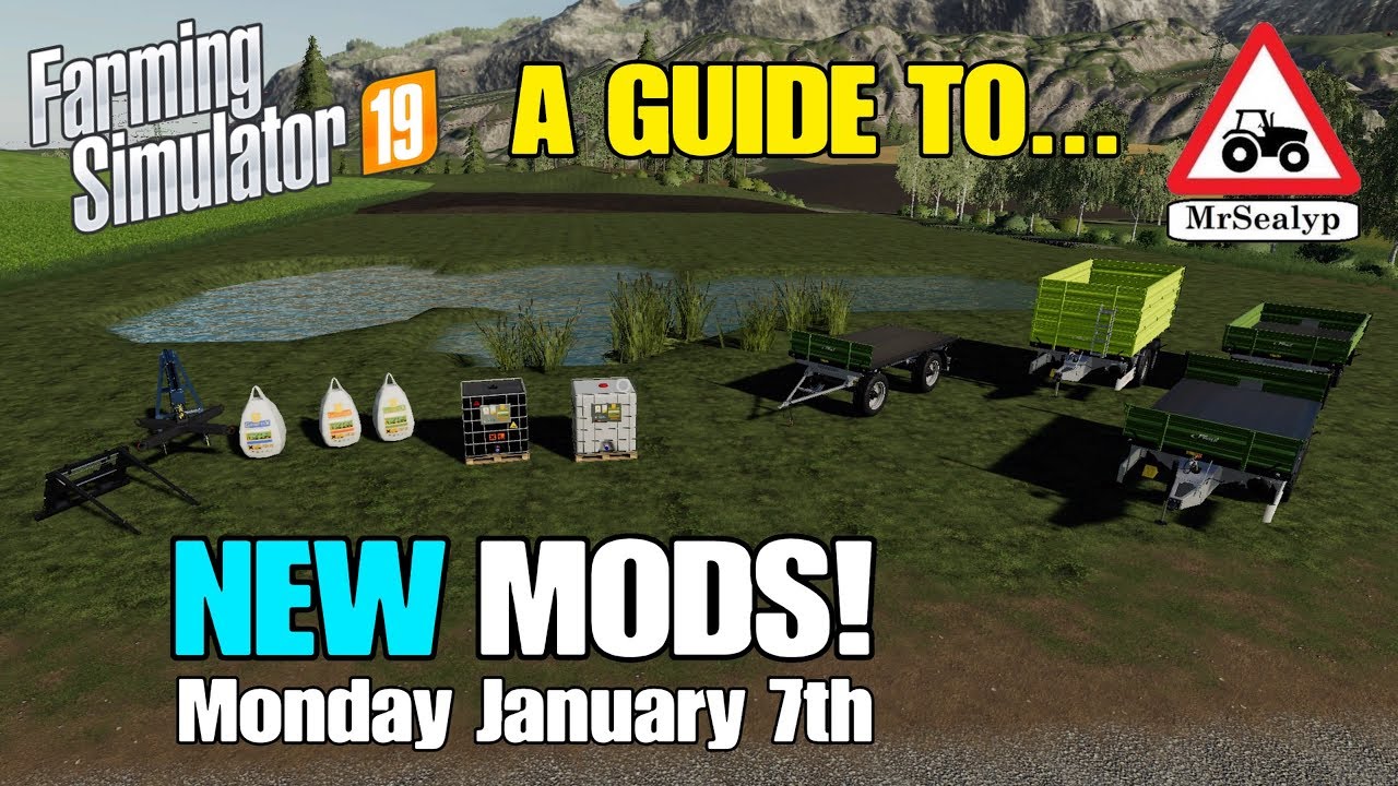 A Guide to... NEW MODS! Monday January 7th 2019, Farming Simulator 19, PS4, Assistance!