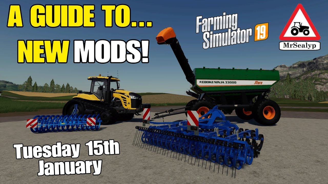A Guide to... NEW MODS! Tuesday 15th January 2019. Farming Simulator 19, PS4. Assistance!