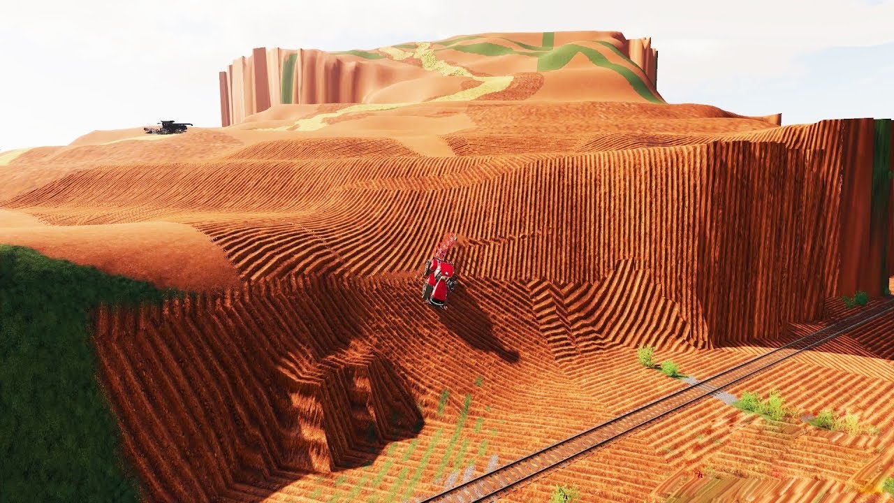 Built a Farm on the Side of a Mountain And This Happened - Farming Simulator 19