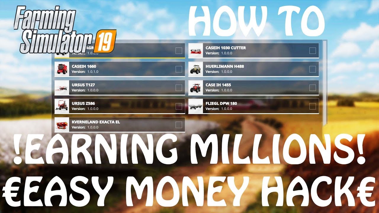 EASY MONEY HACK for PS4 & XBOX ONE in Farming Simulator 2019 | CONSOLE MONEY MOD | HOW TO EARN