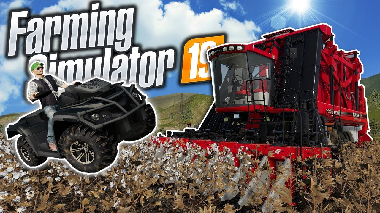 BAD FARMERS RACE ATVs & FARM COTTON! - Farming Simulator 19 Multiplayer Mod Gameplay