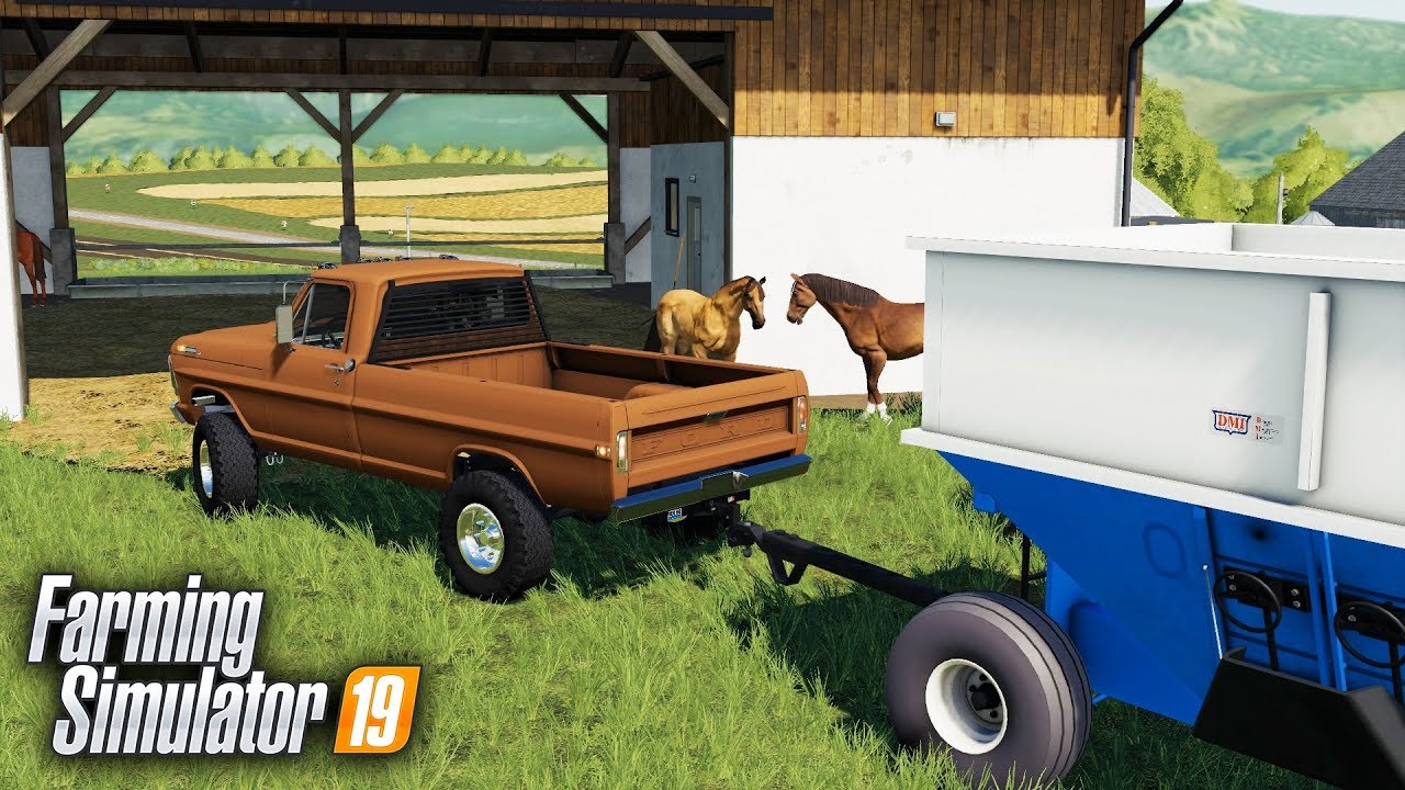 FS19- SATURDAY MORNING CHORES! HAULING IN OATS FOR THE HORSES & HARVEST