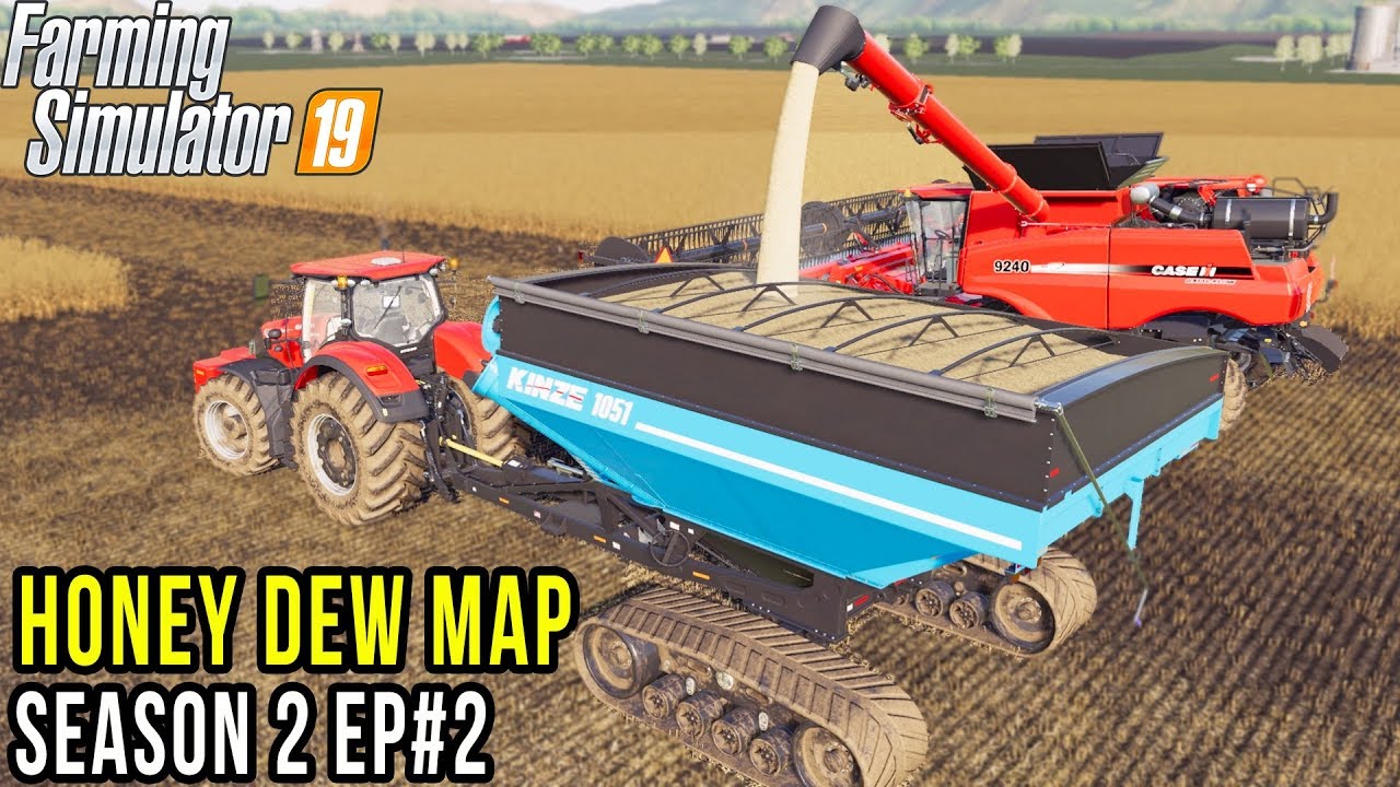 HARVESTING 300 ACRES OF OATS! | CASE 9240 COMBINE | FS19 | LETS FARM HONEY DEW