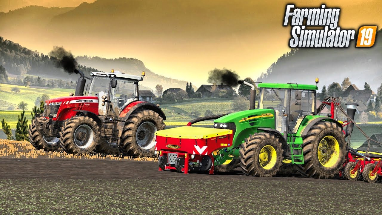 THE TRACTORS ARE BUSY! - Let's Play Farming Simulator 19 | Episode 57
