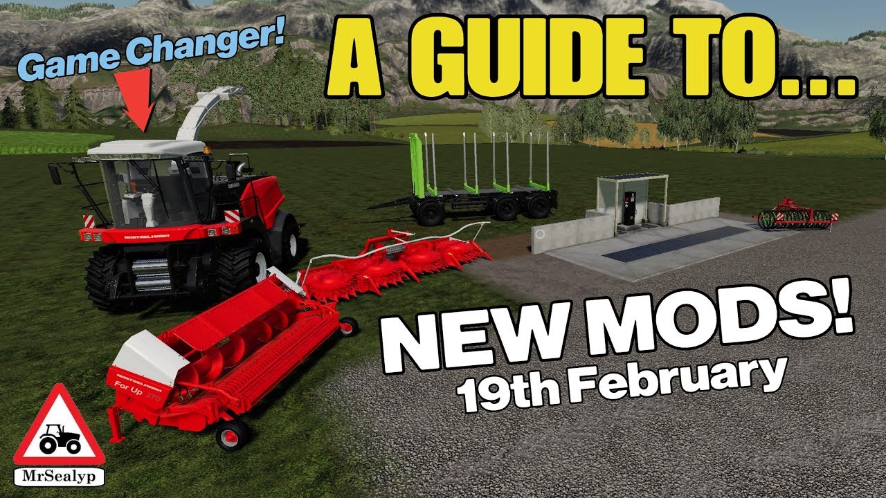 A Guide to... NEW MODS! Tuesday 19th February. Farming Simulator 19, PS4, Assistance!