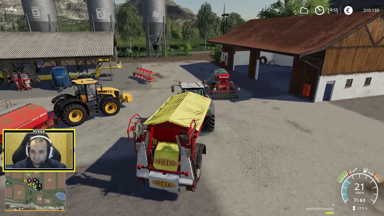 FARMING SIMULATOR 19 #90 - ALEXFARMER MI SISTEMA LA FARM - GAMEPLAY ITA