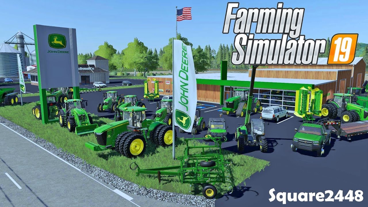 John Deere Dealership | New Tractors & Combines  | Delivering Equipment | Farming Simulator 19