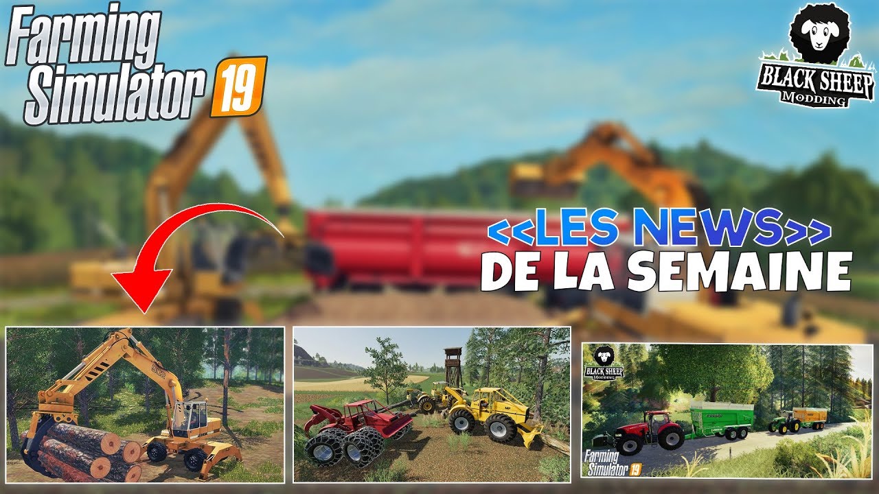 BLACKSHEEP DÉVOILE 6 MODS POUR FARMING SIMULATOR 19 ! (Liebherr,Joskin...) | (NEWS FS19) |13.