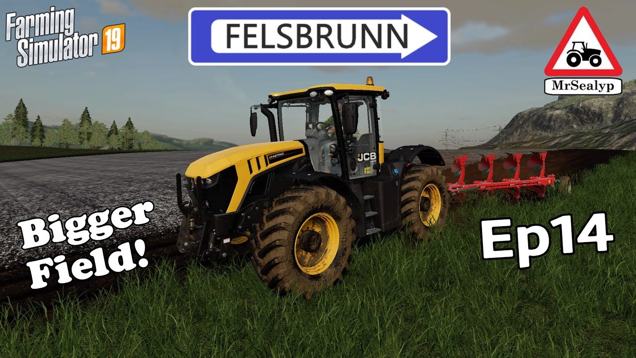 FELSBRUNN, Ep14, PS4, Farming Simulator 19, Bigger Field! New Farmer Mode Let's Play.