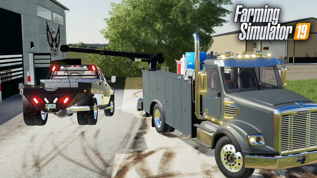 FS19- NEW SERVICE TRUCK FOR THE SHOP- ARM WINCH, TOOLBOX & MORE!
