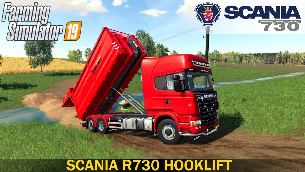 Farming Simulator 19 - SCANIA R730 HOOKLIFT Building a Bridge