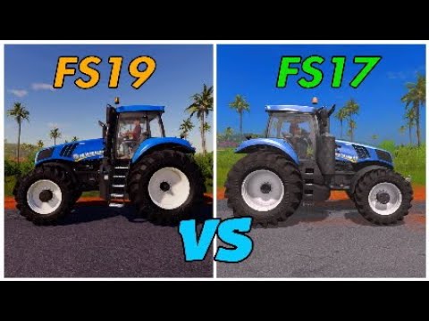 Farming Simulator 19 VS 17 graphics & sound comparison (  PS4 PRO )
