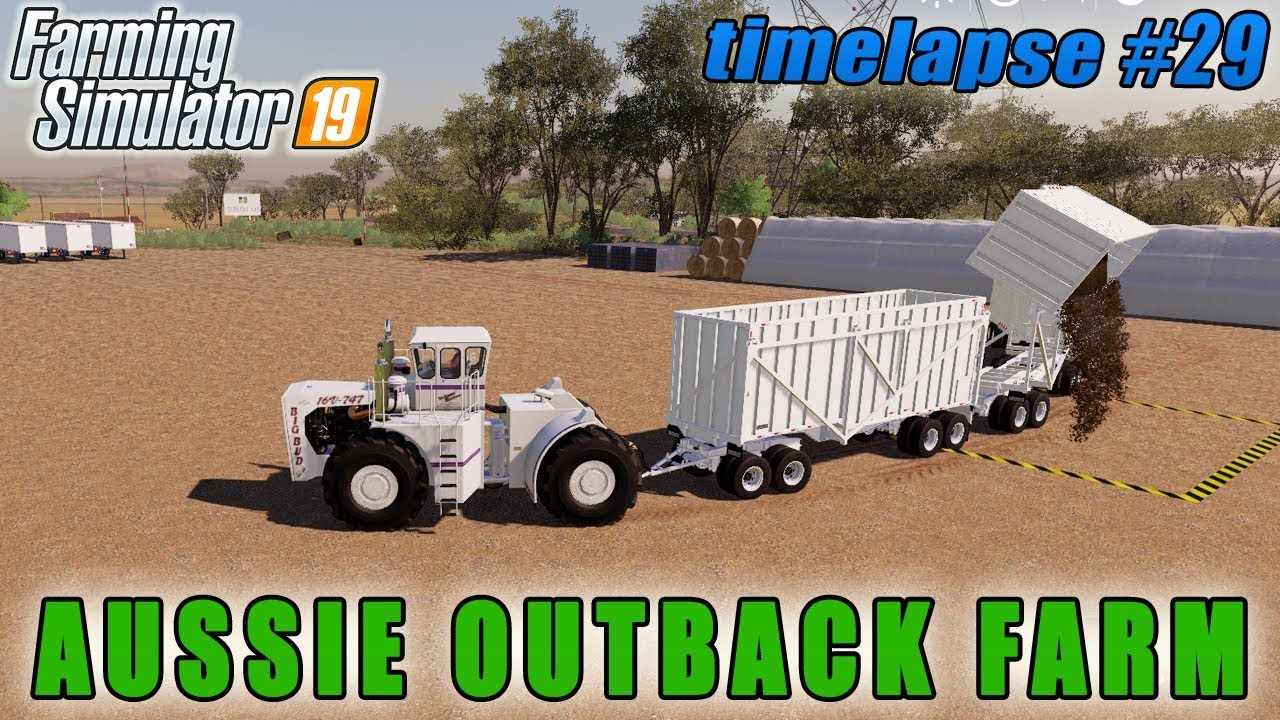 Fertilizer fields, selling silage | FS 19 | Aussie Outback Australia Farm | Timelapse #29