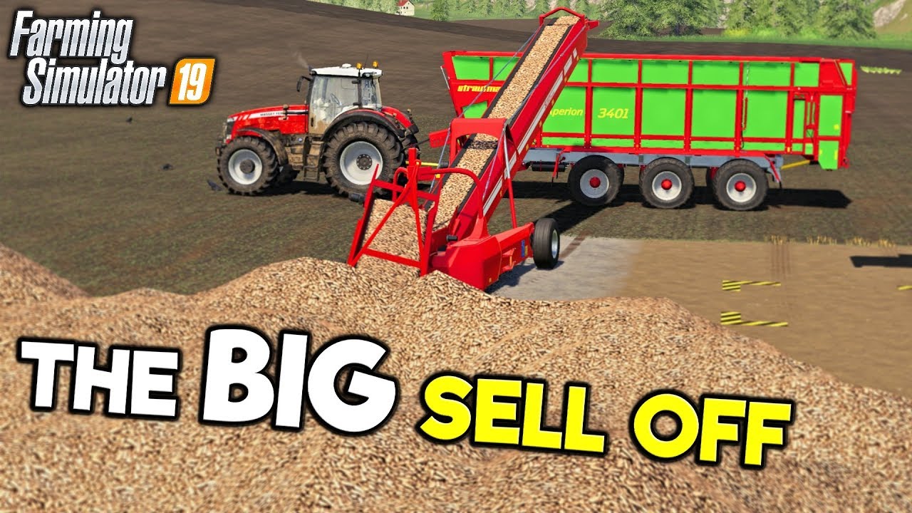 THE BIG SELL OFF - Let's Play Farming Simulator 19 | Episode 60