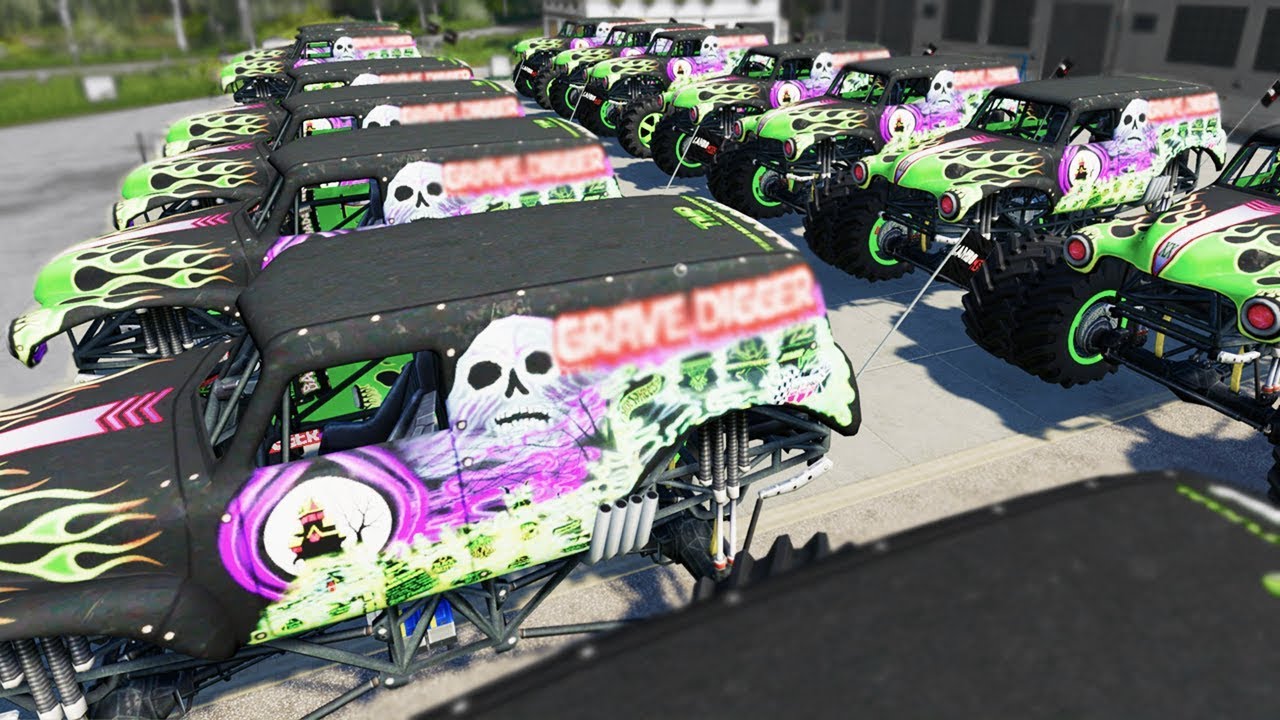 When Using 20 Monster Trucks Actually Works In Farming Simulator 19