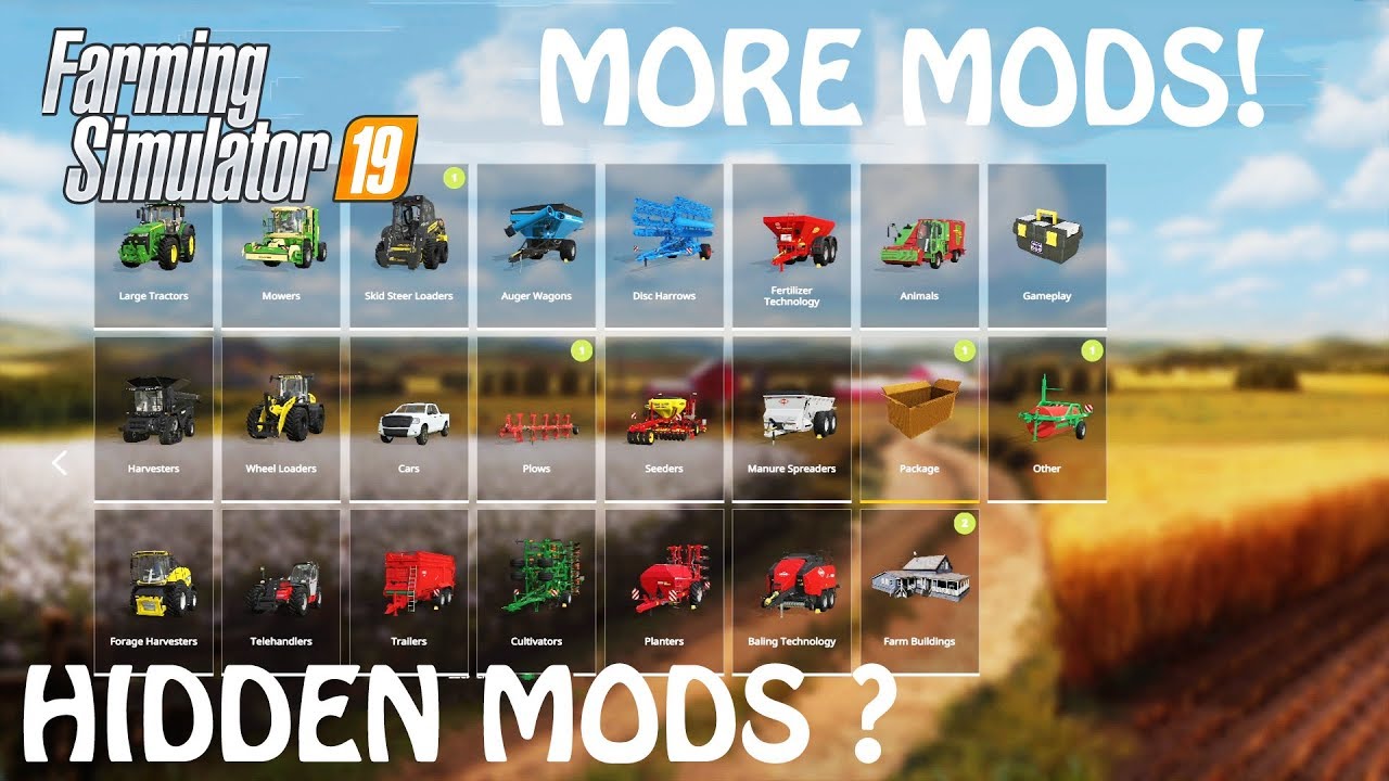 HIDDEN MODS in YOUR MODHUB at Farming Simulator 2019 | HOW TO GET MORE MODS DUDES | PS4 | Xbox One