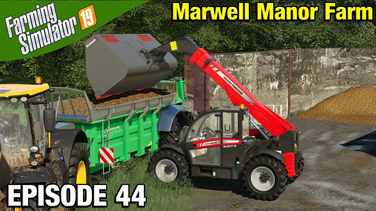 MANURE SPREADING Farming Simulator 19 Timelapse - Marwell Manor Farm FS19 Episode 44