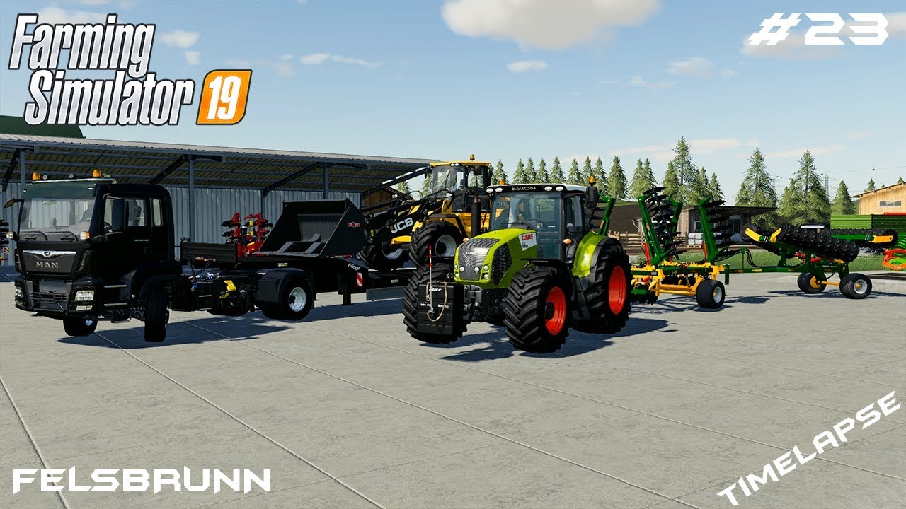 New tractor and equipment | Animals on Felsburnn | Farming Simulator 19 | Episode 23