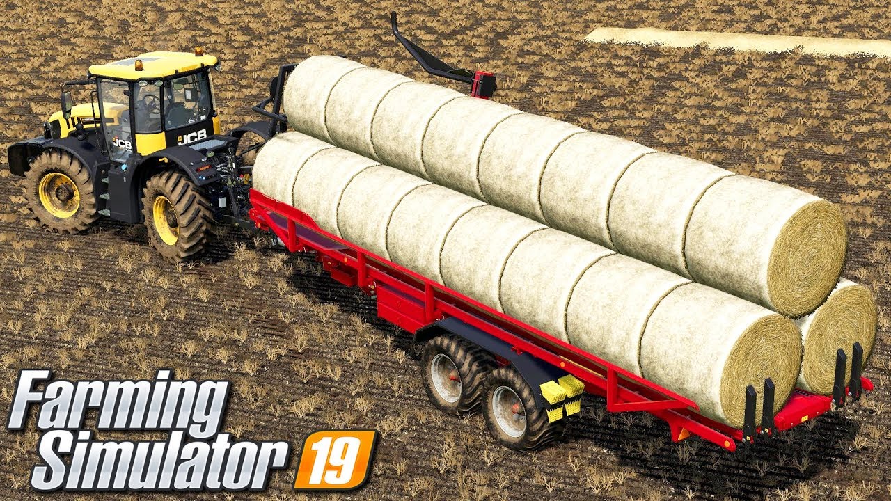 Zwożenie bel słomy - Farming Simulator 19 | #41
