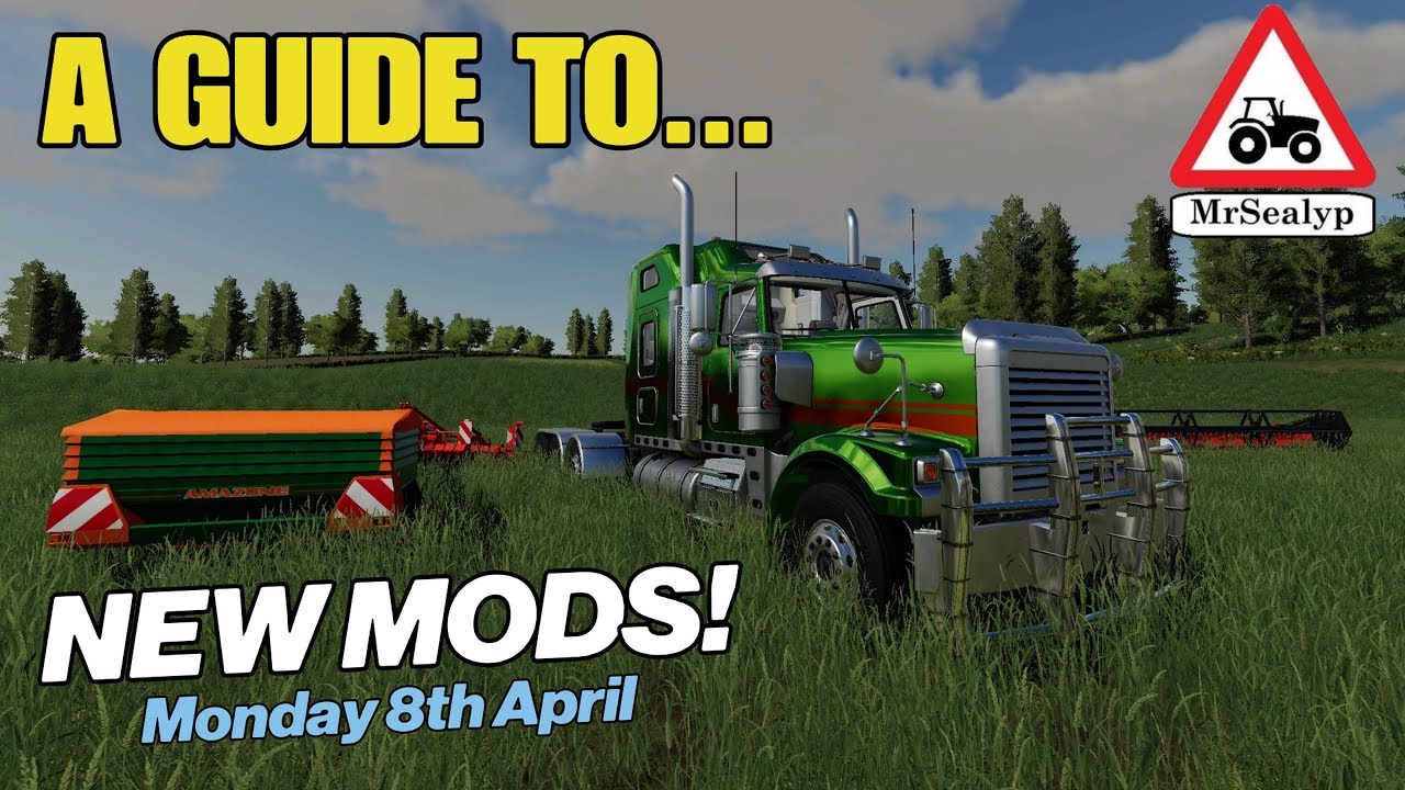 A GUIDE TO... NEW MODS! Monday 8th April, Farming Simulator 19, PS4, Assistance!