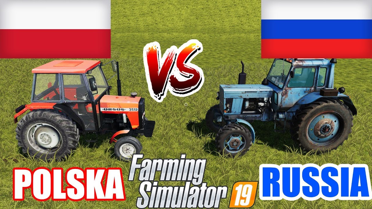 Farming Simulator 19 | POLSKA FARM vs RUSSIA FARM : OLD TRACTORS ...