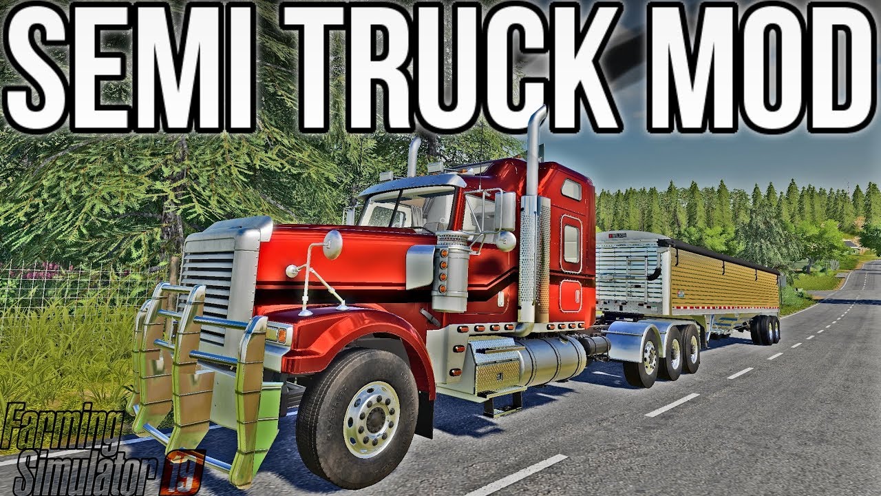 NEW AMERICAN SEMI TRUCK & 24M LIME SPREADER! | New Mods For FS19!
