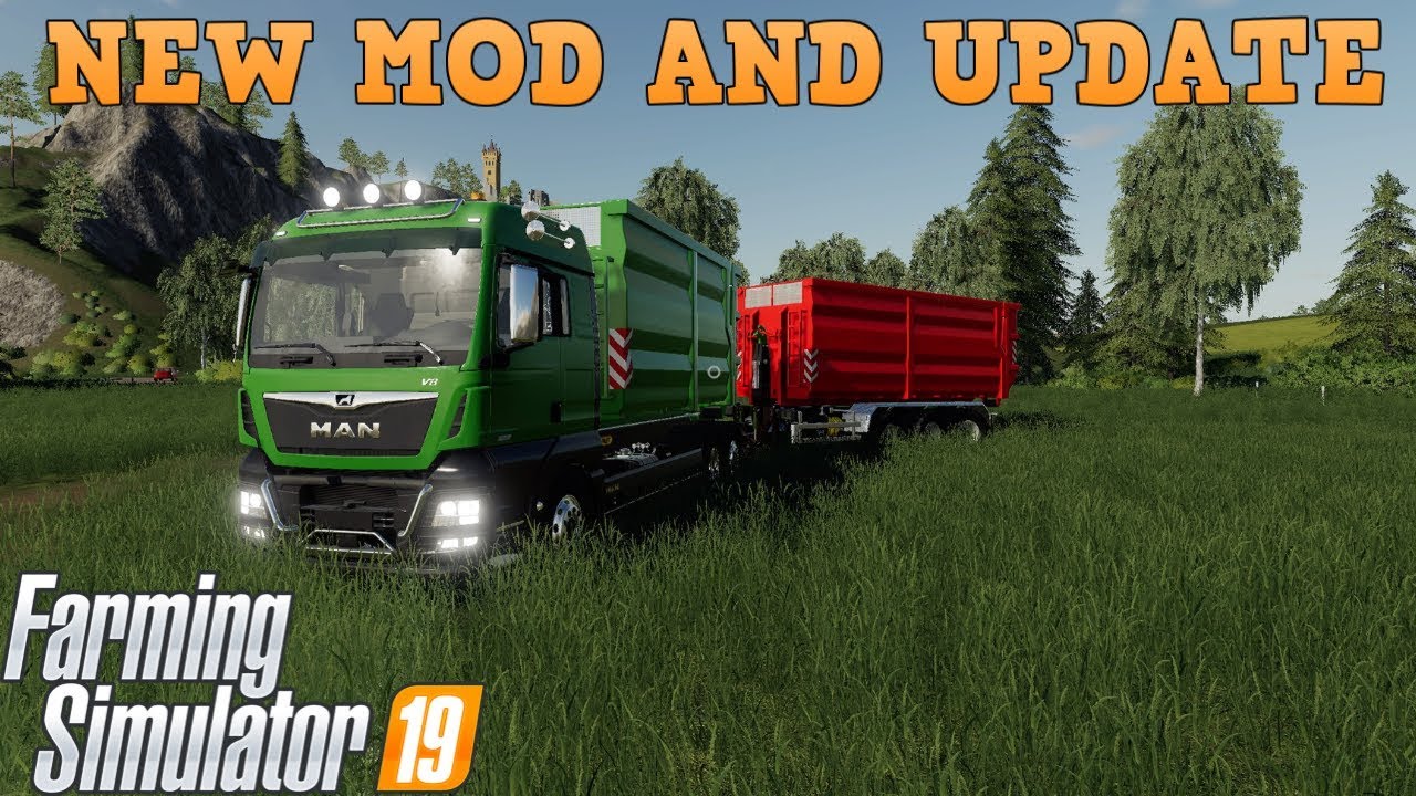 NEW MAN HOOKLIFT TRUCK PLUS NEW MODS | Farming Simulator 19