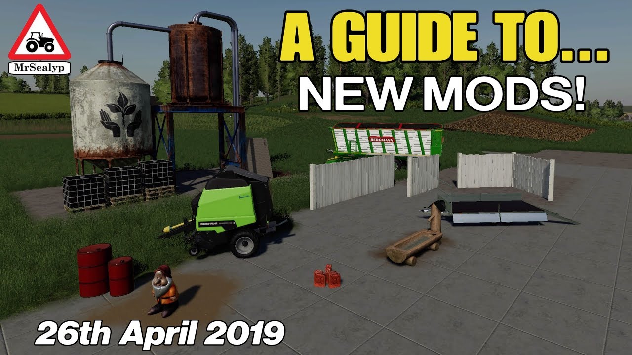 A GUIDE TO… NEW MODS! 26th April 2019. Farming Simulator 19, PS4. Assistance!