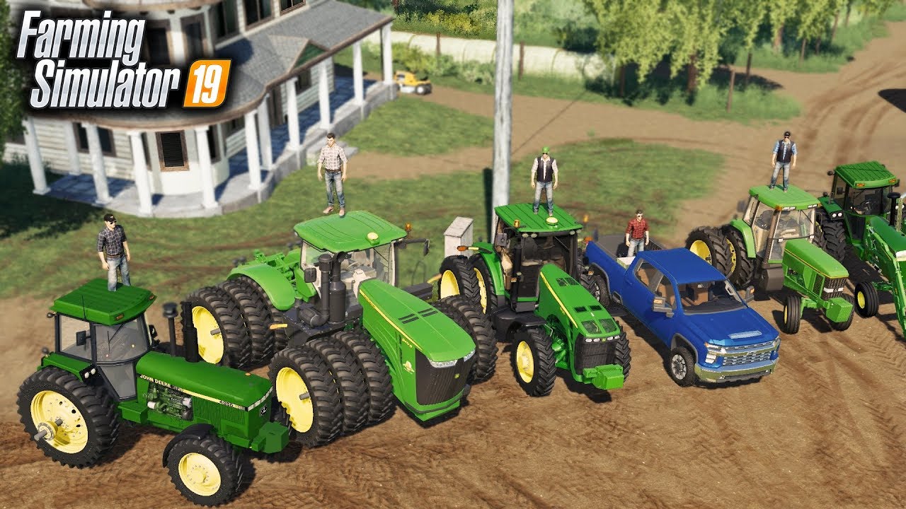 FS19- FARM DAY! HIRED HANDS RETURN TO THE FARM TO HELP FINISH PLANTING & MOWING