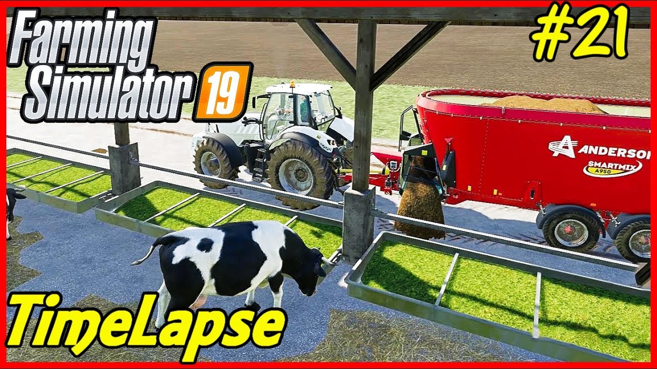 FS19 Timelapse, Felsbrunn #21: Feeding The Cows!