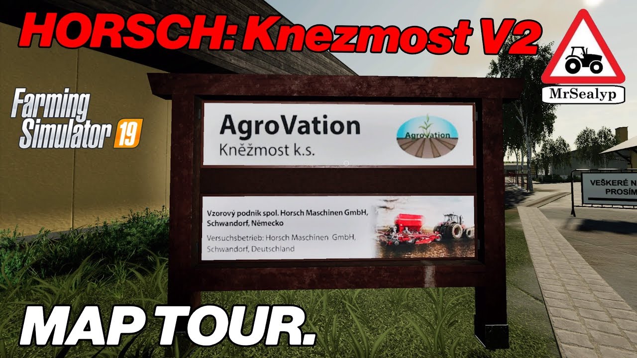 HORSCH: Knezmost v2, Map Tour! Farming Simulator 19, PS4, FS19 Mod Map!