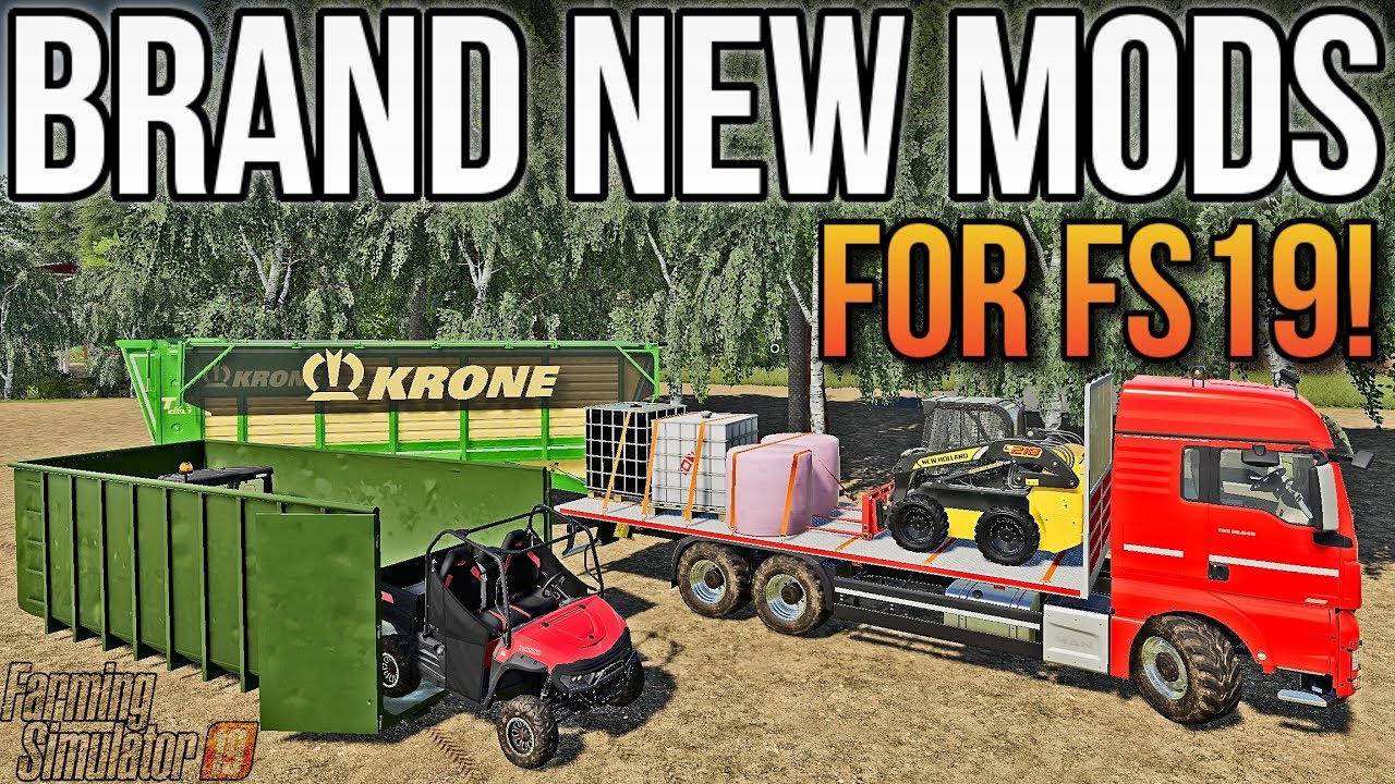 NEW MAN FLATBED, IT RUNNER CONTAINER, & MORE! | FS19 Mods