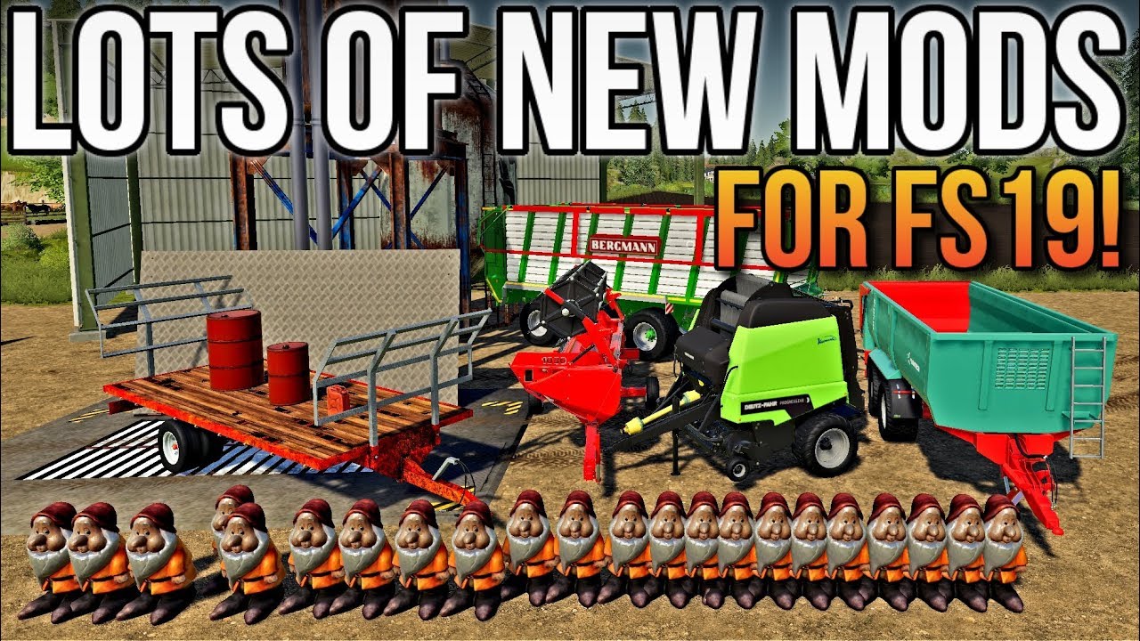 NEW & UPDATED MODS + A Creepy Gnome! | FS19 Mods