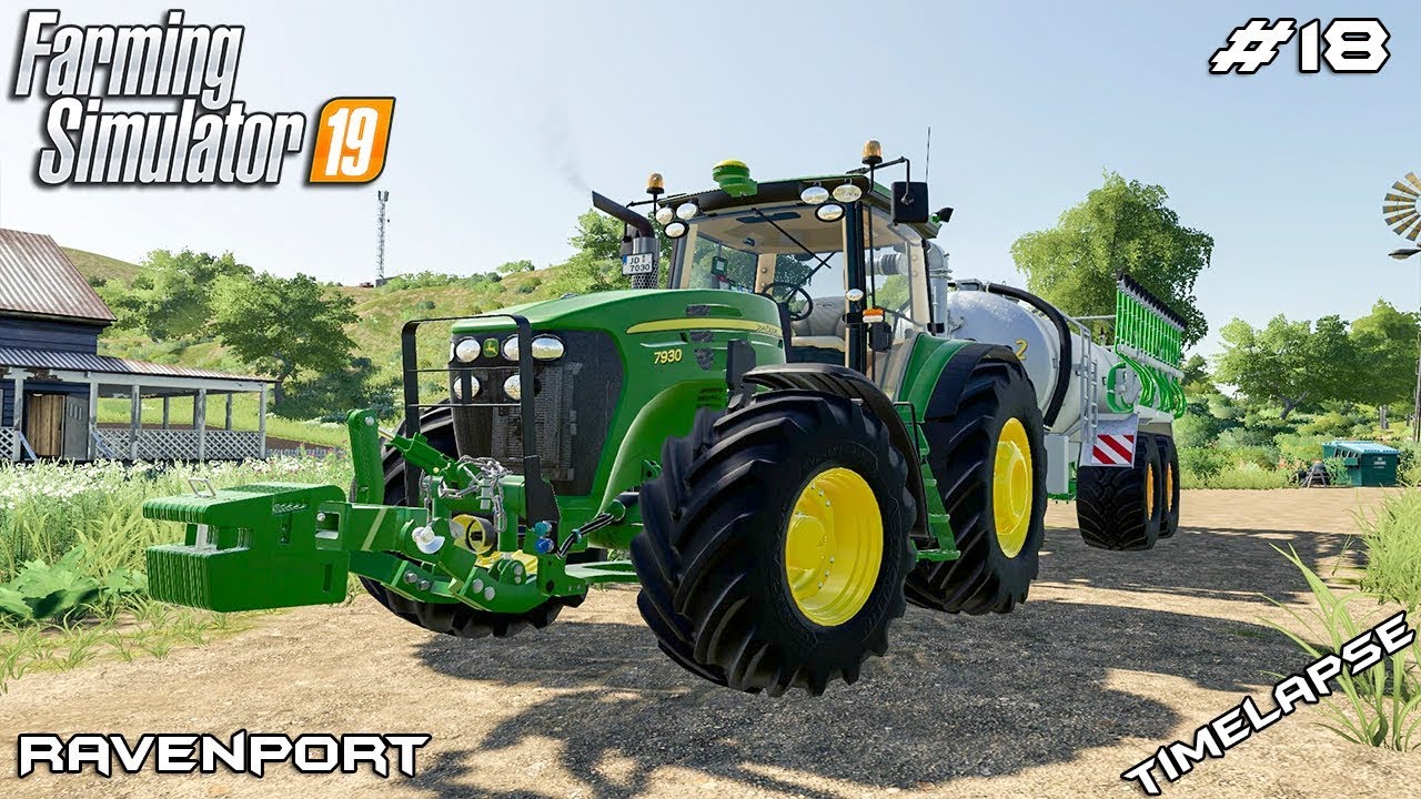 New John Deere tractor! | Animals on Ravenport | Farming Simulator 19 | Episode 19