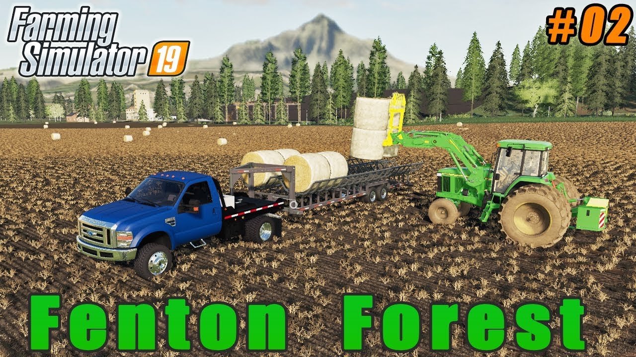 Selling straw bales and crop | Farming on Fenton Forest | Farming simulator 19 | Timelapse #02