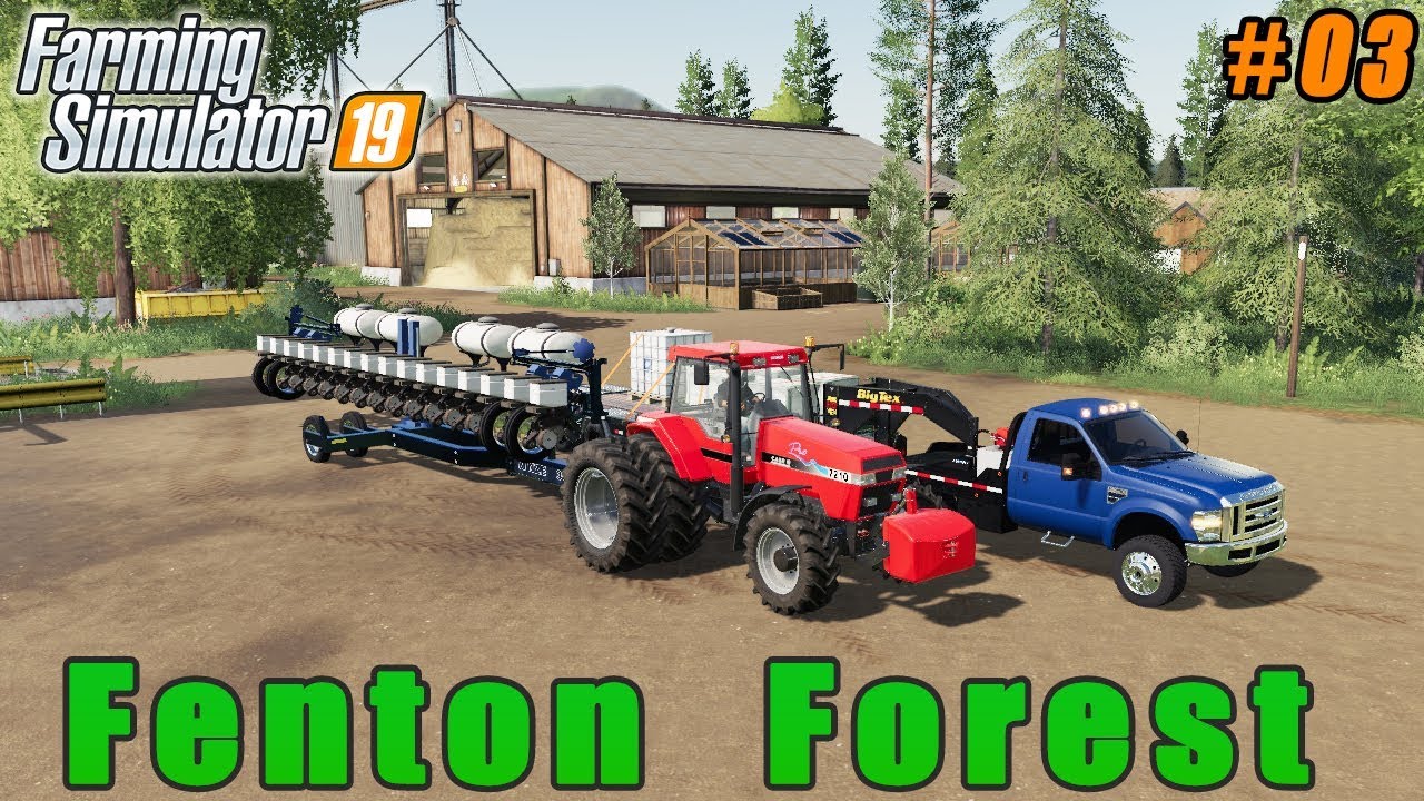 Spreading manure, plowing, planting corn | Farming on Fenton Forest | FS 19 | Timelapse #03