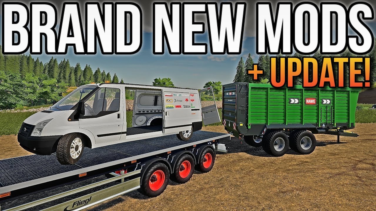 TRAILER UPDATE + WORKSHOP VAN! | New Mods For FS19!
