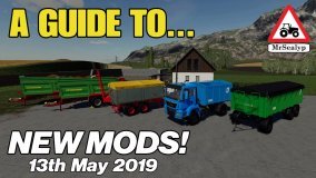 A GUIDE TO... NEW MODS! 13th May 2019. Farming Simulator 19, PS4, Assistance!