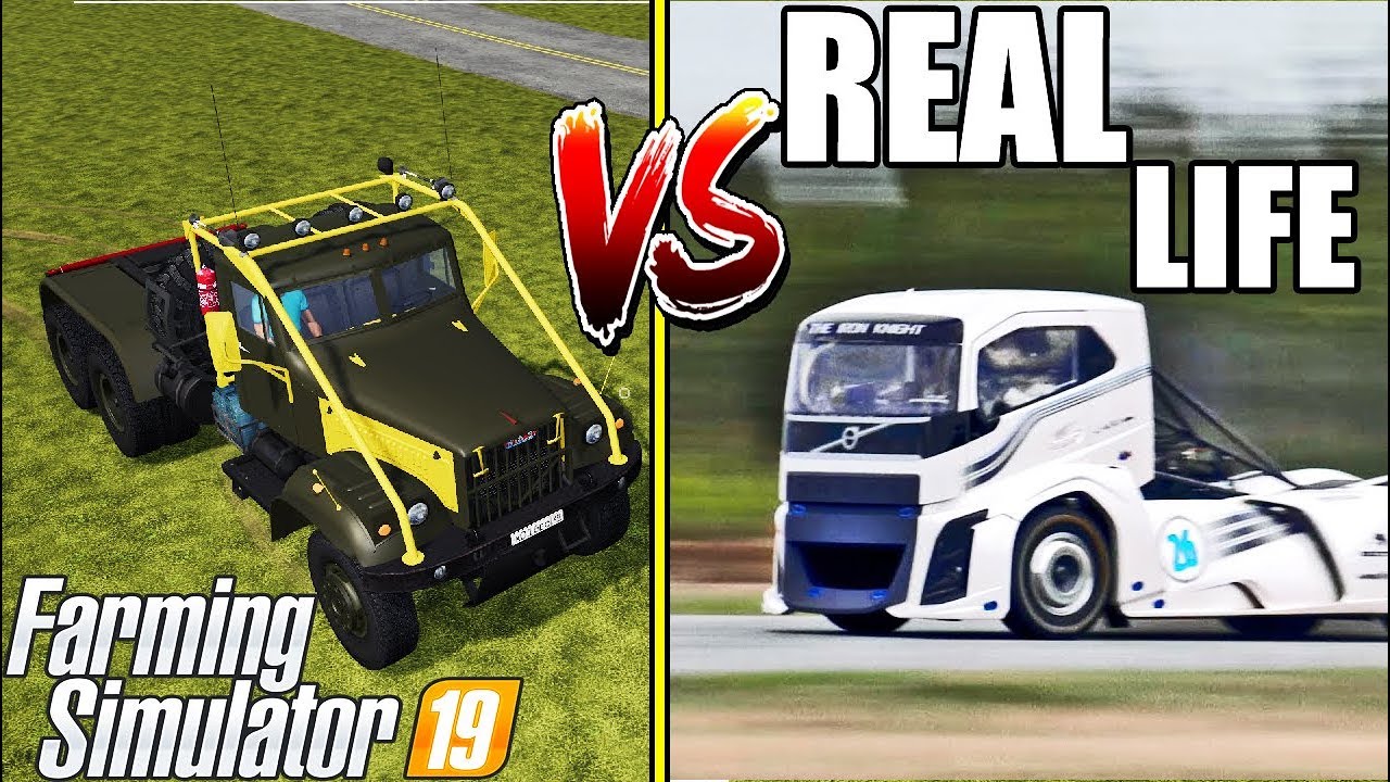 REAL LIFE vs FARMING SIMULATOR 19 - TRUCK FARMING -