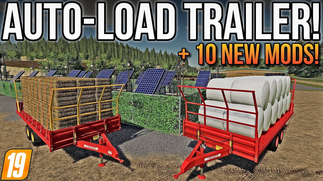 AUTO LOAD BALE TRAILER OUT FOR CONSOLE & PC! + Tons Of Other New Mods! | FS19 Mods