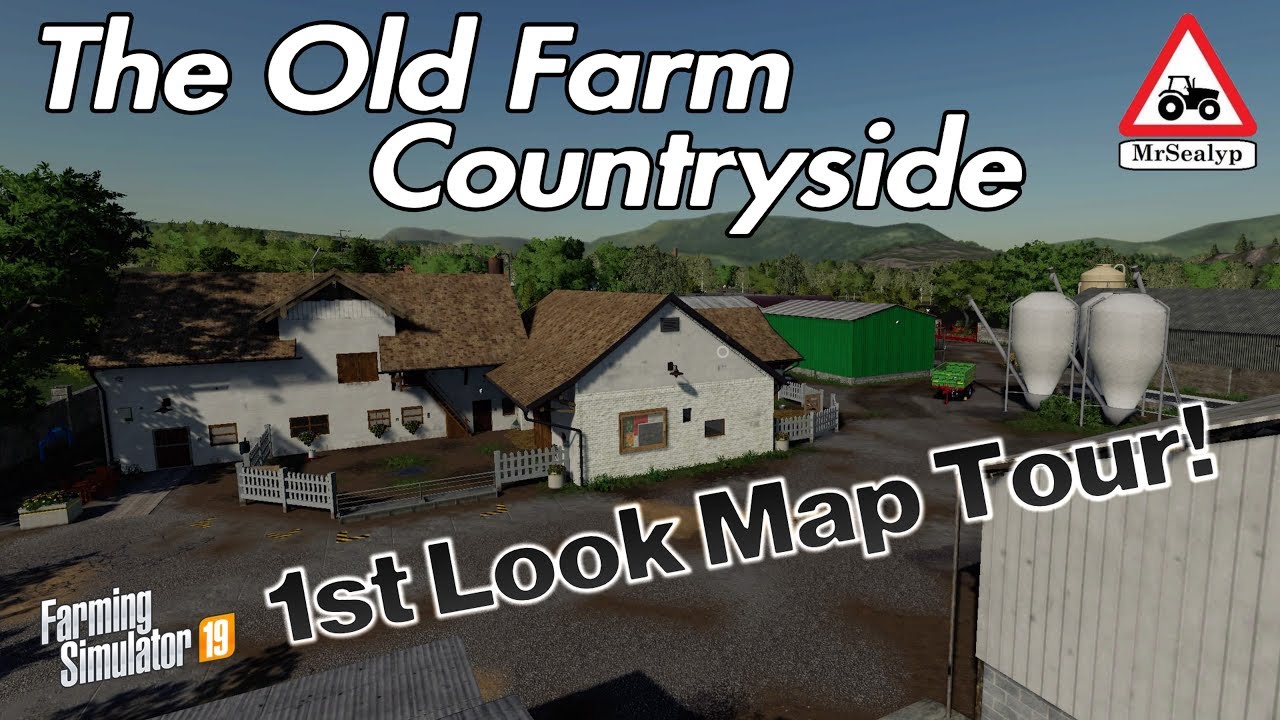The Old Farm Countryside, 1st Look MAP TOUR! Farming Simulator 19, PS4.