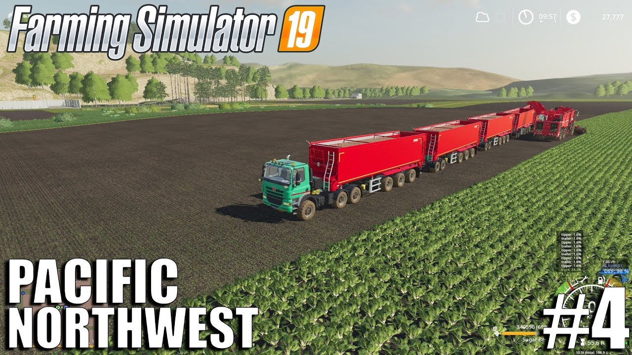 MEGA SUGARBEETS | The Pacific NorthWest | Timelapse #4 | Farming Simulator 19 Timelapse