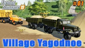 Selling sand, sowing wheat | Farming on Village Yagodnoe | Farming simulator 19 | Timelapse #01