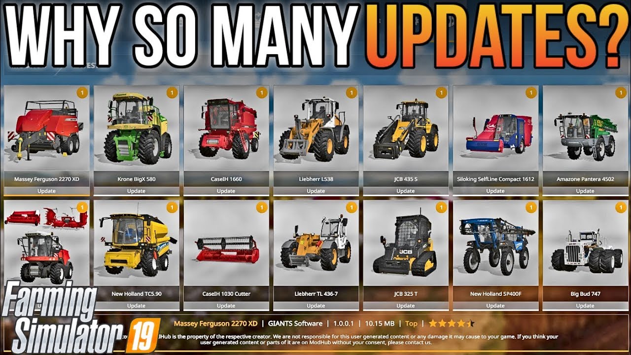 31 MOD UPDATES, BUT WHY? | Farming Simulator 19