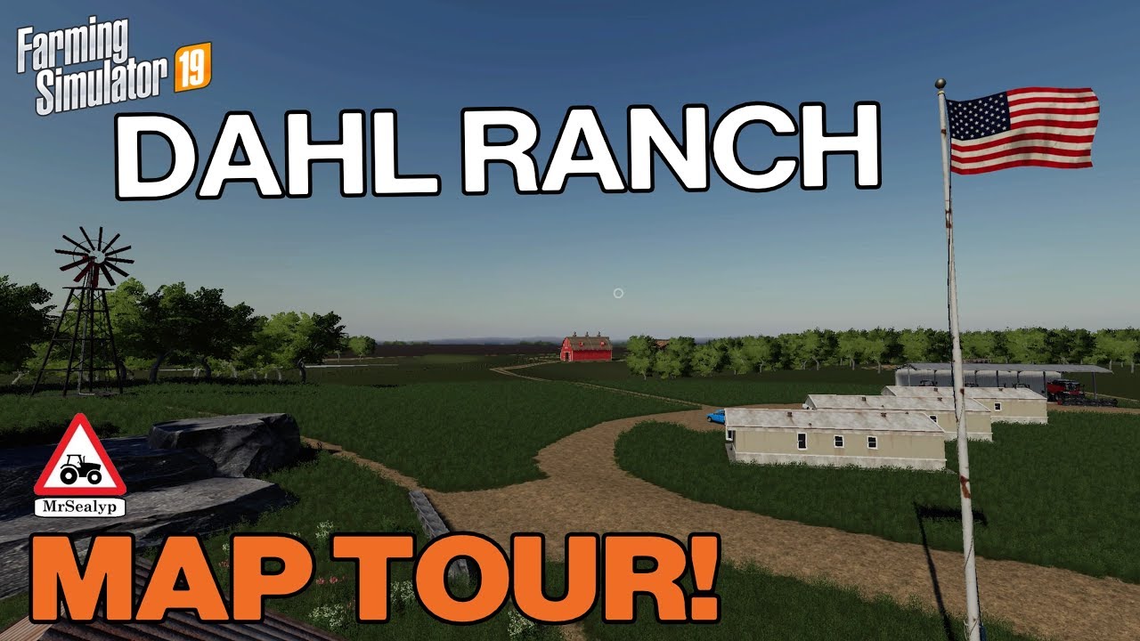 FS19 DAHL RANCH, 1st Look Map Tour! Farming Simulator 19, PS4, New to console!