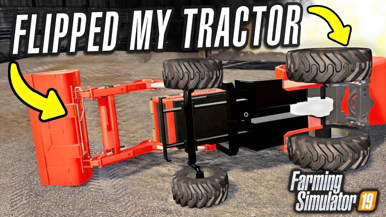 I FLIPPED MY TRACTOR! - Episode 16 | Oakfield Farming Simulator 19